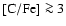 ${\rm [C/Fe ]} \ga 3$