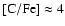 ${\rm [C/Fe]} \approx 4$