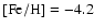 ${\rm [Fe/H]} = -4.2$