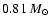 $0.81~M_\odot$
