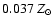 $0.037~Z_\odot$