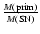 $\frac{M({\rm prim})}{M({\rm SN})}$
