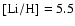 ${\rm [Li/H]} = 5.5$