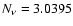 $N_\nu = 3.0395$