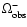 $\Omega_{\rm obs}^-$
