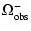 $\displaystyle \Omega_{\rm obs}^-$