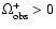 $\Omega_{\rm obs}^+ > 0$