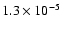 ${1.3\times10^{-5}}$