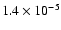 ${1.4\times10^{-5}}$
