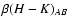 $\beta(H-K)_{AB}$