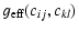 $\displaystyle g_{\rm eff}(c_{ij}, c_{kl})$