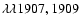 $\lambda\lambda1907,1909$