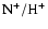 ${\rm N}^{+}/{\rm H}^{+}$
