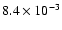 $8.4\times 10^{-3}$