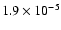 $1.9\times 10^{-5}$