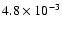 $4.8 \times 10^{-3}$