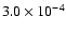 $3.0\times 10^{-4}$