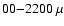 $00{-}2200~\mu$