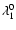 $\lambda_1^0$