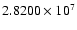 $2.8200\times 10^7$