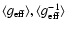$\langle g_{\rm eff}\rangle,\langle g_{\rm eff}^{-1}\rangle$
