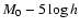 $M_0-5\log h$