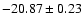 $-20.87\pm0.23$