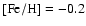 $\rm [Fe/H]=-0.2$