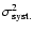 $\sigma^2_{\rm syst.}$
