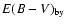 $E(B-V)_{\rm by}$
