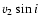 $v_2\sin i$