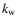 $k_{{\rm w}}$