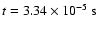 $t = 3.34 \times 10^{-5}\:\mbox{s}$