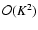 ${\cal O}(K^2)$