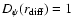 $D_\psi(r_{\rm diff}) =1$