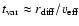 $t_{\rm var} \approx r_{\rm diff}/v_{\rm eff}$