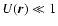 $U({\vec r}) \ll 1$