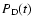 $P_{\rm D}(t)$