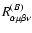 $R_{\alpha \mu \beta \nu}^{(B)}$