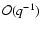 ${\cal O}(q^{-1})$