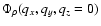 $\Phi_\rho(q_x,q_y,q_z=0)$
