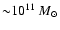 ${\sim} 10^{11}~M_\odot$
