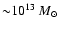 ${\sim} 10^{13}~{M}_\odot$