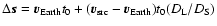 $\Delta {\vec s}={\vec v}_{\rm Earth} t_0 + ({\vec v}_{\rm src}-{\vec v}_{\rm Earth}) t_0 (D_{\rm L}/D_{\rm S})$