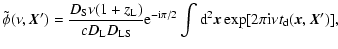 $\displaystyle \tilde{\phi}(\nu,{\vec X}') = \frac{D_{\rm S} \nu (1+z_{\rm L}) }...
...2} \int {\rm d}^2{\vec x} \exp[2\pi {\rm i} \nu t_{\rm d}({\vec x},{\vec X}')],$