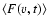 $\langle F(v,t)\rangle$