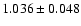 $1.036\pm 0.048$