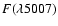 $F(\lambda5007)$