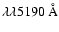 $\lambda \lambda 5190~{\rm\AA}$