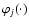 $\varphi_j(\cdot)$